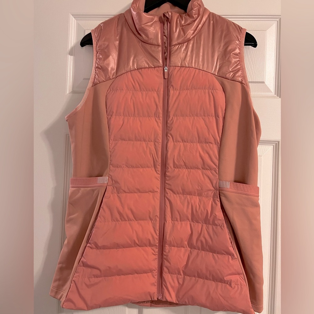 Lululemon Pink Savannah Down For It All Vest *Shine Size 14